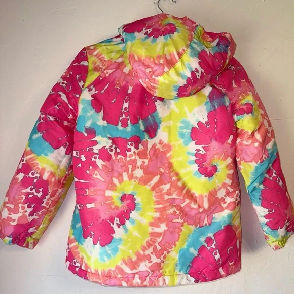 NWT THE CHILDREN’S PLACE TIE DYE 3 in 1 SNOW JACKET PINK SZ L